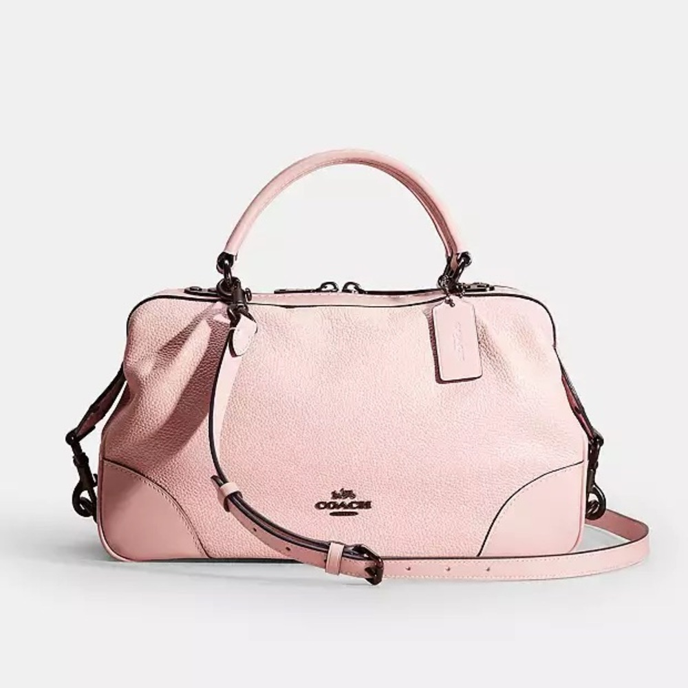 Coach Blush Pink Leather Satchel
